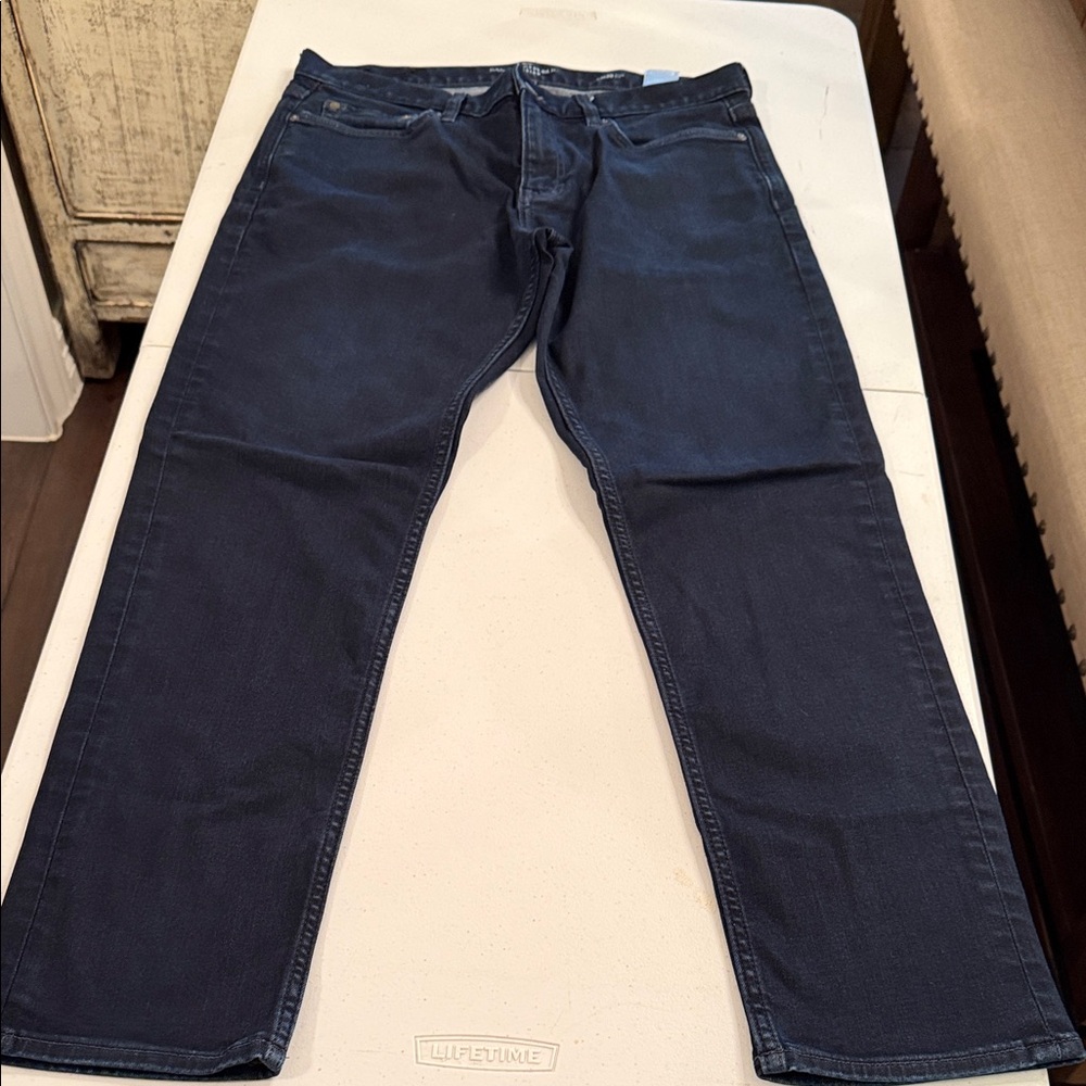 Banana Republic Men's Dark Blue Straight Jeans